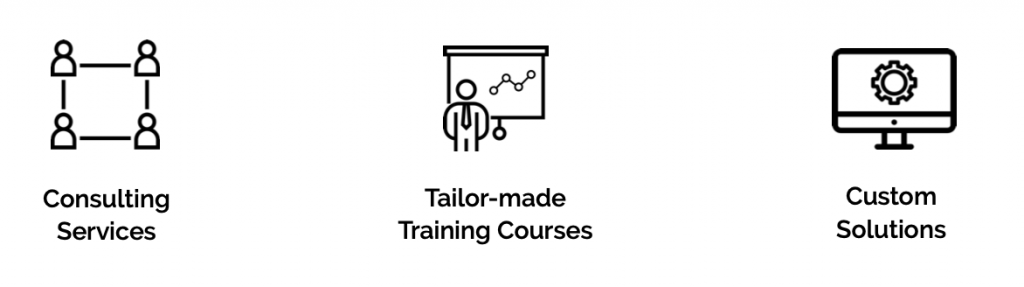 consulting, training courses, custom solutions